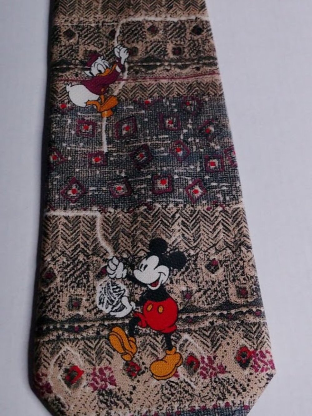 VINTAGE DISNEY NECKTIE- MICKEY MOUSE, DONALD DUCK AND BABY MICKEY